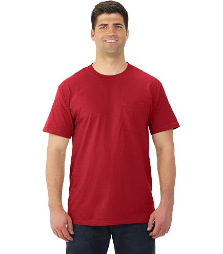 Fruit of the Loom Adult 5 oz. HD Cotton™ Pocket T-Shirt XL TRUE